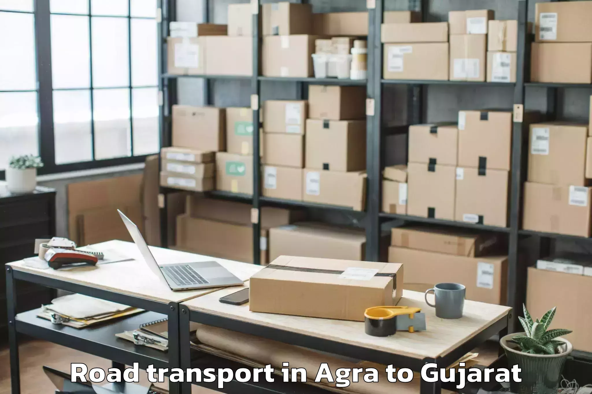 Book Agra to Mahesana Road Transport Online